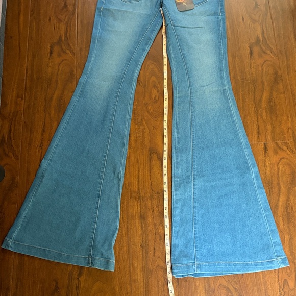 Frankie B. Light Blue Flare Jeans - Picture 5 of 7
